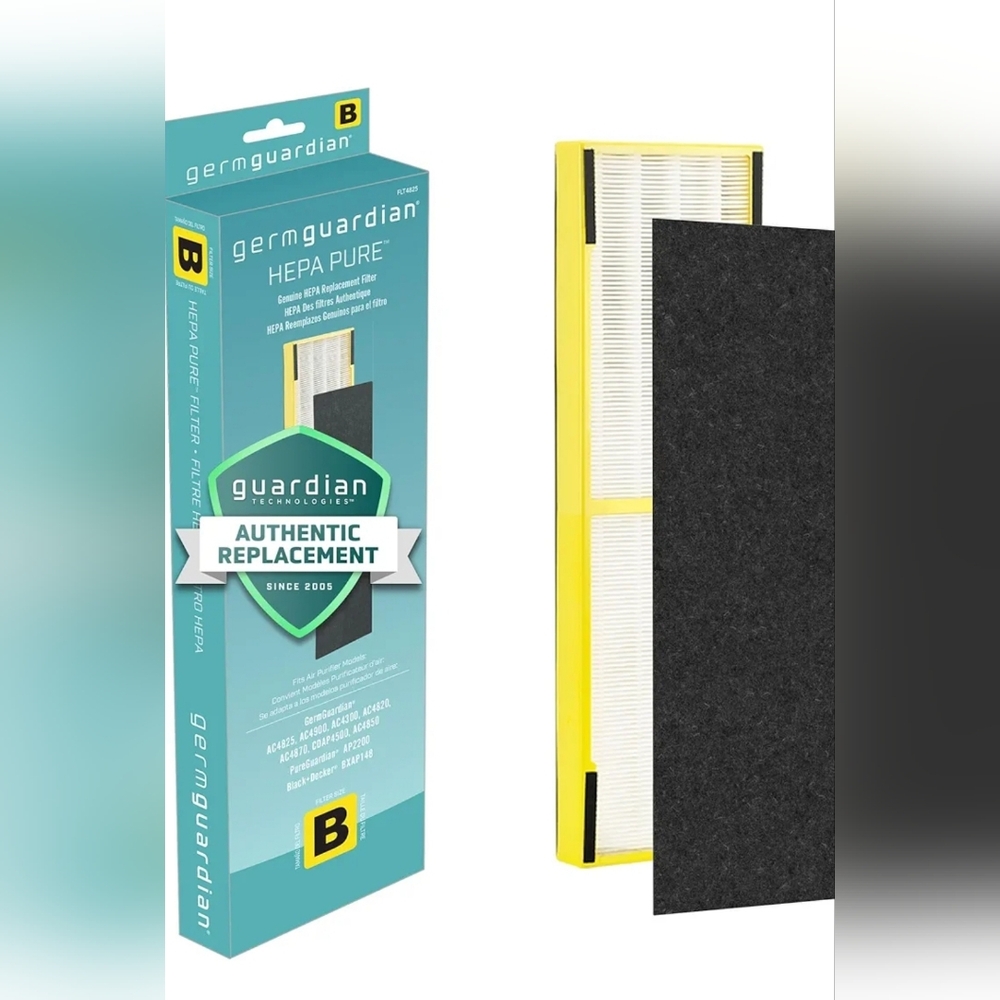 Germ Guardian FLT4825 HEPA Air Purifier Filter B, 1-Pack